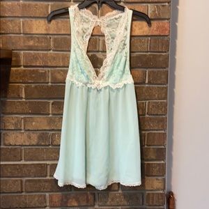 Light green chiffon nightie